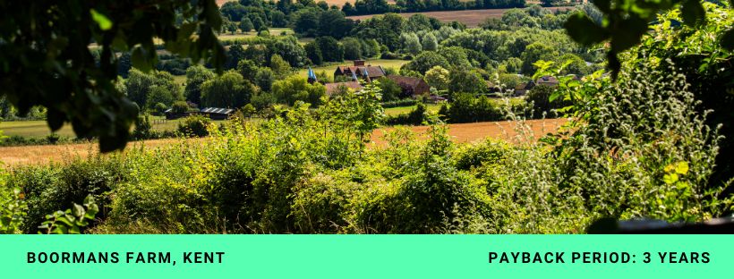 Boormans Farm in Kent, commercial solar panel case study