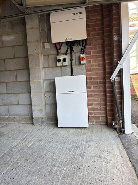 Dura16 battery install in home