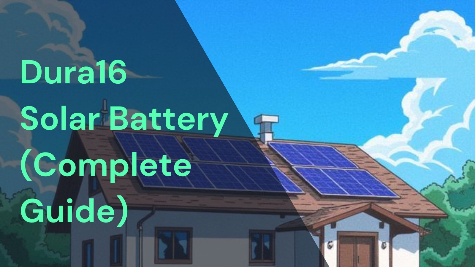 Dura16 Solar Battery | Duracell Energy Battery Storage (Guide) | Glow Green