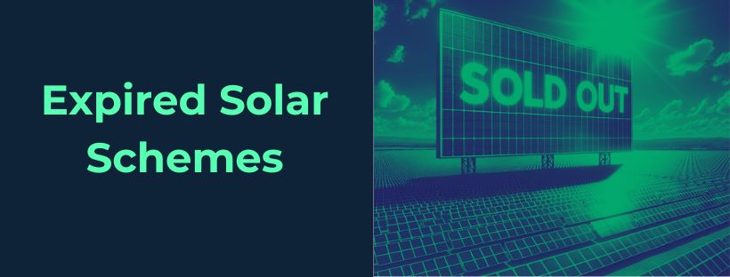solar panel schemes that have recently expired