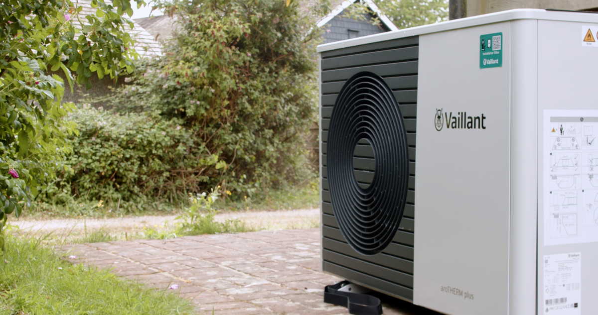 Vaillant heat pump after install